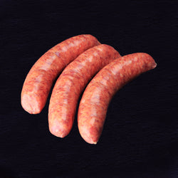 Pasture Raised Beef, Leek & Garlic Thick Sausages | Per 500g