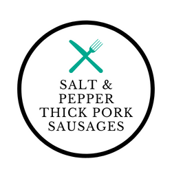 Pasture Raised Salt & Pepper Pork Thick Sausages | Per Pack